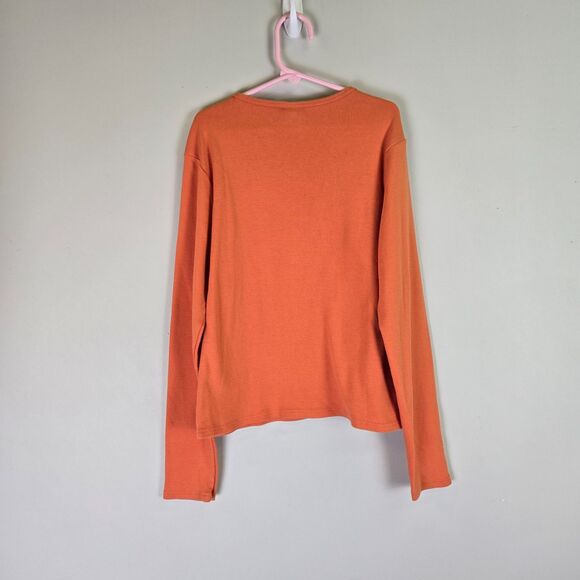 GAP 2008 Black Cat Masquerade Long-sleeved Orange Top XL 12 - Picture 2 of 7